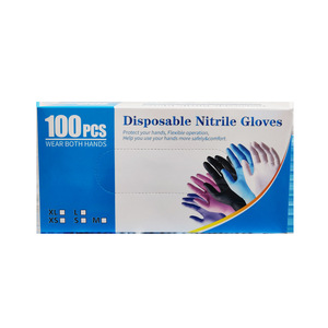 Disposable Nitrile Gloves Blue <b>Textured</b> <b>Powder</b> Free Food Grade For Tattoo And Work Use 3.5g 4.0g 4.5g 5.0g Customizable - Product Image 2