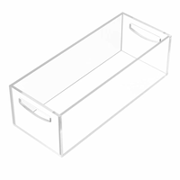 Boîtes et contrôleurs de jeux vidéo Conteneur de stockage en acrylique pour petits livres Livrets DVD CD Boîte de rangement en acrylique