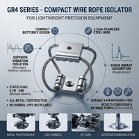 Amortisseur de vibrations pour voiture RC Gr4, stabilisateur de drone, composants de caméra UAV, isolation des vibrations en aluminium/acier inoxydable