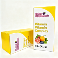 Boîte en carton gaufrée personnalisée pour compléments alimentaires, pilules, vitamines, pliable, recyclable, imprimée, vente en gros