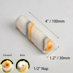 Petits rouleaux de <span class=keywords><strong>peinture</strong></span> en polyester de 4 pouces <span class=keywords><strong>Mini</strong></span> recharges de couverture de <span class=keywords><strong>rouleau</strong></span> de <span class=keywords><strong>peinture</strong></span> en polyester pour les projets de <span class=keywords><strong>peinture</strong></span> murale et de garniture à la maison - Product Image 2