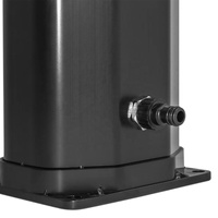 35L Noir Argent Autoportant Intégré PVC Piscine Extérieure Plage Jardin Douche Solaire Colonne Douche