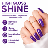 Kit 3-en-1 sans HEMA, sans TPO, végétalien, gel semi-permanent, compatible avec la poudre acrylique, séchage à l'air, ensemble de vernis à ongles colorés
