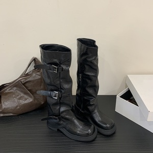 2025 Winter Outdoor Comfort Walking Knee High <b>Boots</b> Platform Chunky Heels Punk New Fashion Women's Casual Shoes Botas - Product Image 1