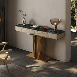 AOMISI CASA Table d'<span class=keywords><strong>entrée</strong></span> haut de gamme en acier inoxydable or Table <span class=keywords><strong>console</strong></span> italienne <span class=keywords><strong>Console</strong></span> de luxe moderne - Product Image 3