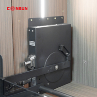 Acessórios de Armazenamento para Cozinha: Cesto Elevatório Moderno de Metal e Ferro com Prateleiras Ajustáveis e Deslizantes para Armários