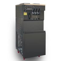 Accessoires pour caméras de surveillance de machines à crème glacée Bql 808 1, machine à gelato maison, crème glacée molle, 6 bacs, refroidissement automatique, vente