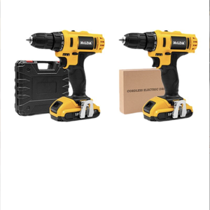 Yellow Portable Multifunctional Cordless Impact Drill Kits Home Set With 21V Lithium Battery DM-3 Brush - Product Image 4
