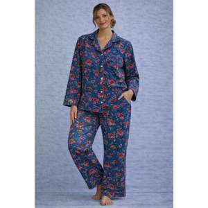 Conjunto de Pijama Estampado, Ropa de Dormir Suave y Transpirable, Ropa de Casa Informal y Cómoda, Conjunto de Dos Piezas para Uso Diario - Product Image 1