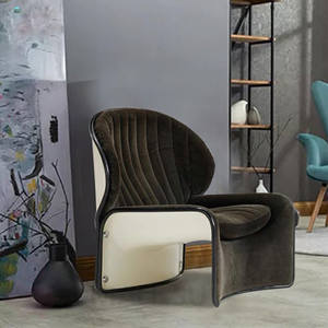 Fauteuil de salon confortable pour l'intérieur - Fauteuil d'appoint ergonomique pour appartement, salon moderne - Product Image 2