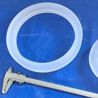 Anneau en quartz de silice fondue haute précision, résistant aux hautes températures, pour applications optiques et semi-conductrices