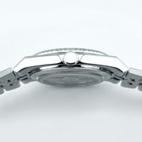 Vente en gros, montre mécanique automatique à cadran bleu glacé avec logo personnalisé, design sportif, multifonction, montre pour homme, mouvement NH35