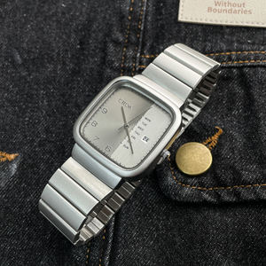 CILOA Square Silver Luxury Gift <b>Watch</b> Men's Brand 2025 New Trendy Fashion High Quality Waterproof Customizable Quartz <b>Watch</b> - Product Image 3