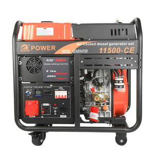 مولد ديزل مفتوح الإطار 220/380 فولت، 7-9 كيلو واط، وحدة آلة لحام مع بدء تشغيل تلقائي، تردد 50/60 هرتز، جهد مقنن 230/240 فولت - Product Image 1