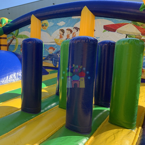 Trẻ em bên ngoài trời nhảy nhà bị trả lại <span class=keywords><strong>Inflatable</strong></span> mùa hè Thiên Đường bouncy lâu đài hupfburg <span class=keywords><strong>Combo</strong></span> - Product Image 4