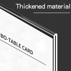 A4 trong suốt Acrylic giá tag nhãn <span class=keywords><strong>Menu</strong></span> hiển thị giá máy tính để bàn quảng cáo Acrylic hiển thị kệ - Product Image 6