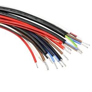 Colored Copper Wire Silicone Wire 26awg OD 2.04mm Tinned Copper Wires In Red Color