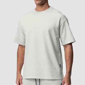 Nouveau T-shirt Homme Oversize à Manches Courtes en Coton Lourd 250 g/m², Coupe Boxy, Épaules Tombantes, Personnalisable, Vierge, Designer - Product Image 5