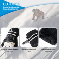 Gants de ski chauds, imperméables, coupe-vent, compatibles écran tactile, unisexes, pour le snowboard, la descente et les sorties nocturnes sur la neige