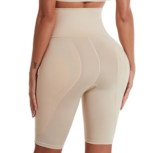 High-Waisted Women's Boxer Shorts Hip-Enhancing Butt-Lifting Pants Firm Padded Sponge Inserts Body Shaping for Fuller Figures