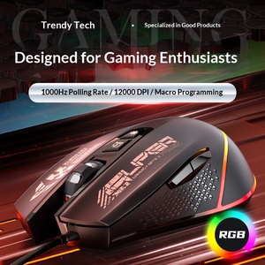 Souris de jeu filaire avec définition macro, souris mécanique à éclairage RVB pour PC, ordinateur portable, bureau et e-sport - Product Image 3