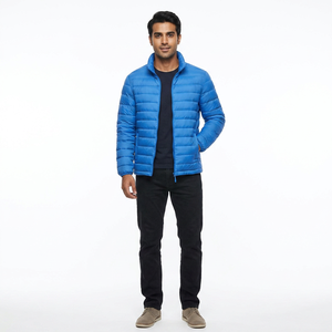 Veste d'hiver matelassée surdimensionnée pour homme avec logo personnalisé en gros, col montant en toile, style streetwear, logo frontal, service OEM - Product Image 1