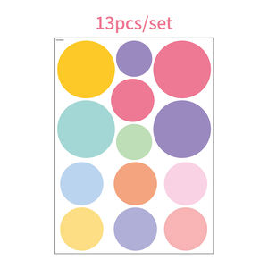 Adesivi <span class=keywords><strong>murali</strong></span> a 13 pz/set a <span class=keywords><strong>pois</strong></span> rimovibili adesivi <span class=keywords><strong>murali</strong></span> colorati per asilo nido camera da letto soggiorno decorazioni in vinile adesivi <span class=keywords><strong>murali</strong></span> - Product Image 4