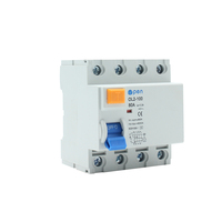 Disyuntor RCCB RCD solar de bajo voltaje, disyuntor de corriente residual de 4 polos A tipo B Tipo DC, fabricante de china