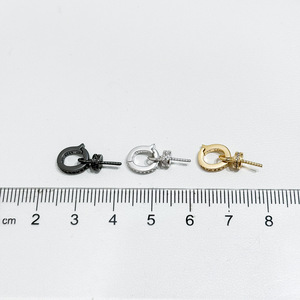 Pendentif en argent S925, accessoire de bricolage, perles rondes plates de 10 à 13 mm et boucle vide, collier de perles en vrac, 31086 - Product Image 4