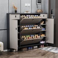 Meuble de rangement de grande capacité de style moderne pour l'entrée, type rabattable, luxe, salon, entrée de la maison, armoire à chaussures