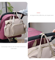 Sac à dos à langer grande capacité, multifonctionnel, à suspendre à la poussette, pour maman, tendance, pour voyage en extérieur, Mochila Materna