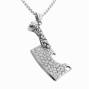 Colgante de cuchillo de acero inoxidable con cadena, colgantes temáticos para hombre, regalo, joyería de moda - Product Image 5