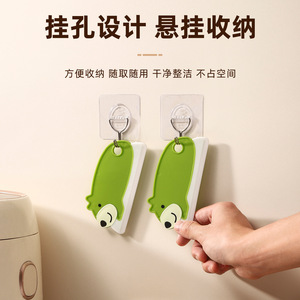 Espátula con forma de oso para limpieza de ventanas de vidrio, mini herramienta de plástico, color blanco y verde - Product Image 5