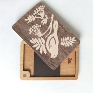 Estuche Organizador de Agujas de Coser y Tejer de Madera Cortado con Láser, Porta Agujas de Madera, Regalo - Product Image 1