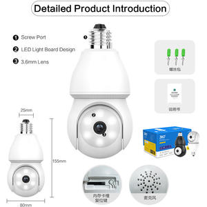 Cámara Bombilla Inteligente <span class=keywords><strong>ICSee</strong></span> APP 2MP para Interiores con Detección de Movimiento y Alerta, Resolución Full HD 1080P - Product Image 6