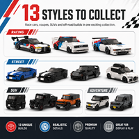 Ensembles de blocs de construction MOC Super Racing Car, voitures en briques DIY, modèles de véhicules et jouets de construction, voitures miniatures, cadeau pour enfants