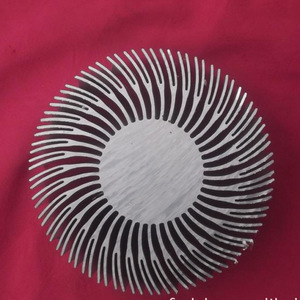 Disipador de Calor de Aluminio Redondo 6063, Diseño de Girasol Plateado, para Iluminación y Electrónica - Product Image 3