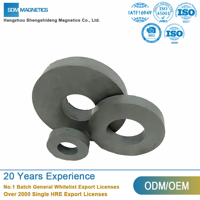 Aimant en ferrite Y35 Y40 Y45 en forme d'arc, de 220 mm, en baryum, de conception industrielle personnalisée, de taille et de forme sur mesure, pour moteur de haut-parleur