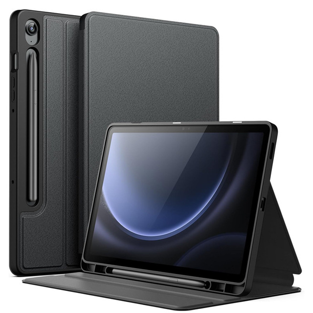 Slim Folio Stand Protective Tablet Cover Case with S Pen Holder for Samsung Galaxy Tab S10 S9 11 Inch