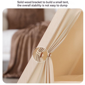 Lit-cave minimaliste en bois massif pour chat et petit <span class=keywords><strong>chien</strong></span>, tente <span class=keywords><strong>tipi</strong></span> pour animaux de compagnie, pour l'intérieur - Product Image 4