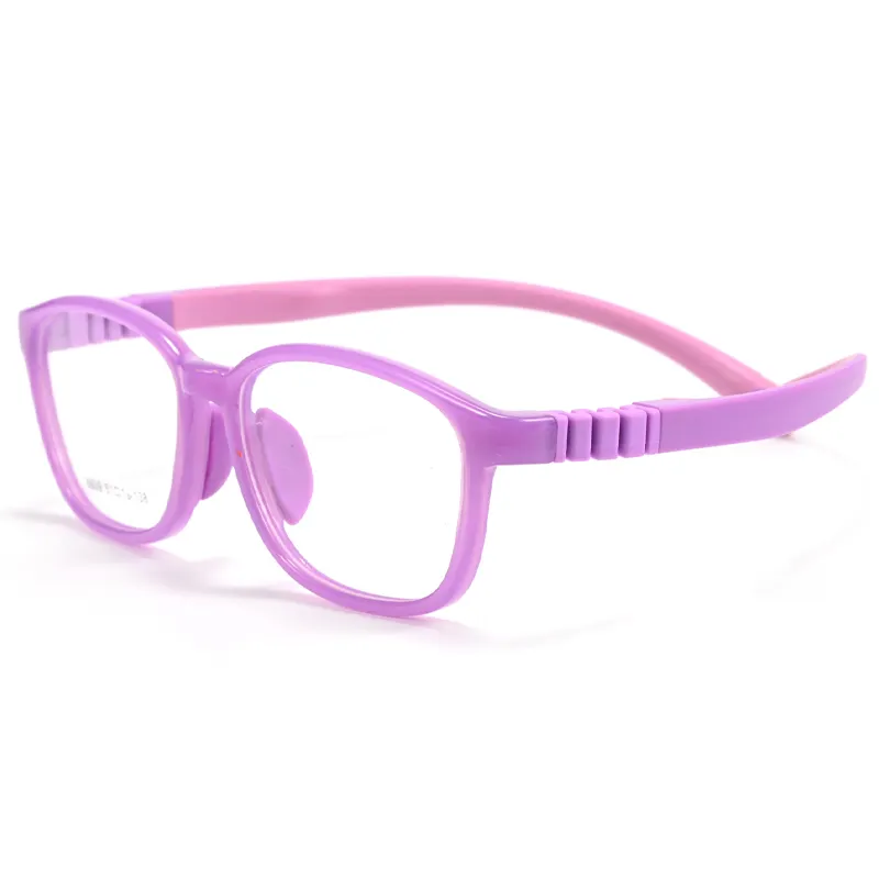 2024新しいスタイルのキッズ安全眼鏡卸売快適なソフトシリコンノーズパッド子供用メガネ光学フレーム眼鏡