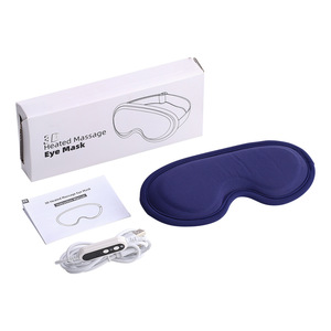 Masseur oculaire chauffant USB avec vibration et masque oculaire en soie à vapeur chaude réutilisable pour le sommeil - Product Image 1
