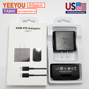 US Warehouse Hot Sale Travel Adaptor 45W USB C <strong>Charger</strong> for Samsung 45watt Super Fast <strong>Charger</strong> Pd Adapter - Product Image 1