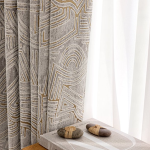 <span class=keywords><strong>Tende</strong></span> di Lusso Personalizzate per Finestre alla Francese, <span class=keywords><strong>Tende</strong></span> Oscuranti con <span class=keywords><strong>Pieghe</strong></span> <span class=keywords><strong>a</strong></span> Pizzico per Soggiorno, Tessuto Stampato in Stile Moderno - Product Image 3