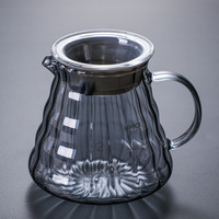 Ensemble de cafetière moderne et minimaliste en verre gris fumé électroplaqué, avec pot en noyer, filtre à café en forme de nuage et pot à café manuel