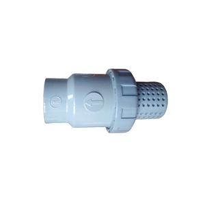 Chine Haute qualité 1/2 pouces à 2 pouces douille de fusion CPVC <span class=keywords><strong>clapet</strong></span> anti-retour de fond DN15 à DN50 vanne de pied en plastique <span class=keywords><strong>Pvc</strong></span> pour pompe à eau - Product Image 2