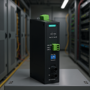 Convertisseur de média fibre optique Moxa ICF-1170I-M-ST, connecteur SC, bus CAN, dispositif Ethernet industriel, modèle 91875, DC 5V - Product Image 3