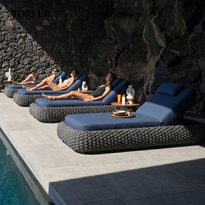 Moderno lusso corda lettini durevoli all'aperto per il tempo libero cortile parco <span class=keywords><strong>Hotel</strong></span> Villa camera da letto soggiorno piscina - Product Image 2