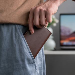 TILONSTAR-Porte Carte Bancaire Compact en Aluminium, Portefeuille en Cuir à Deux Pliants, Porte Carte RFID avec Poche pour Argent et Fenêtre d'Identité, TVC502 - Product Image 6