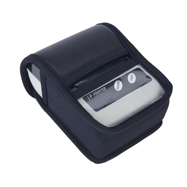Leather Case 58mm Mini Portable Thermal Receipt Printer Rechargeable 1500mAh Battery Protective USB Interface CE Certified